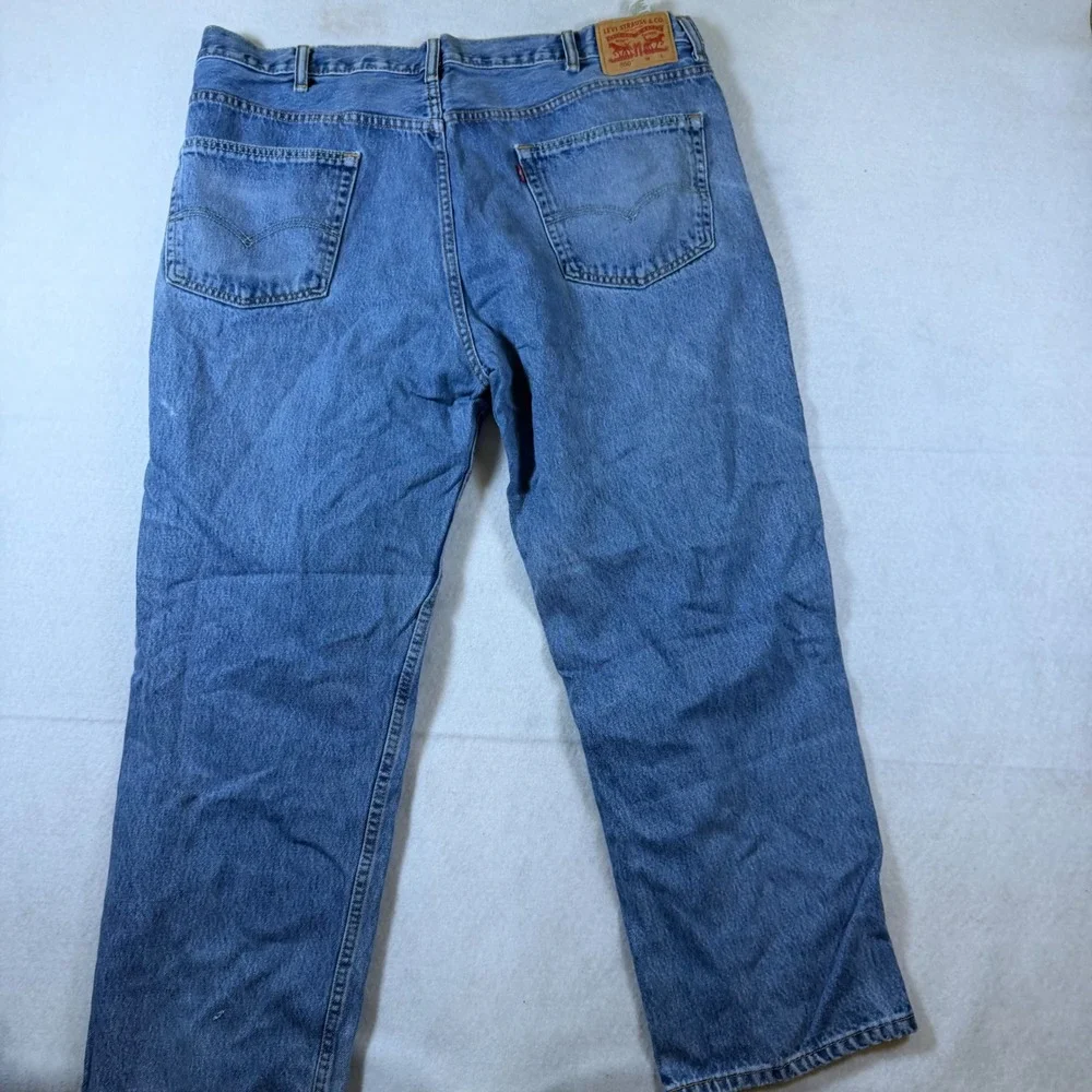Levis 550 Relaxed Fit Tapered Leg Mens Blue Jeans 44x30 Medium‎ Wash